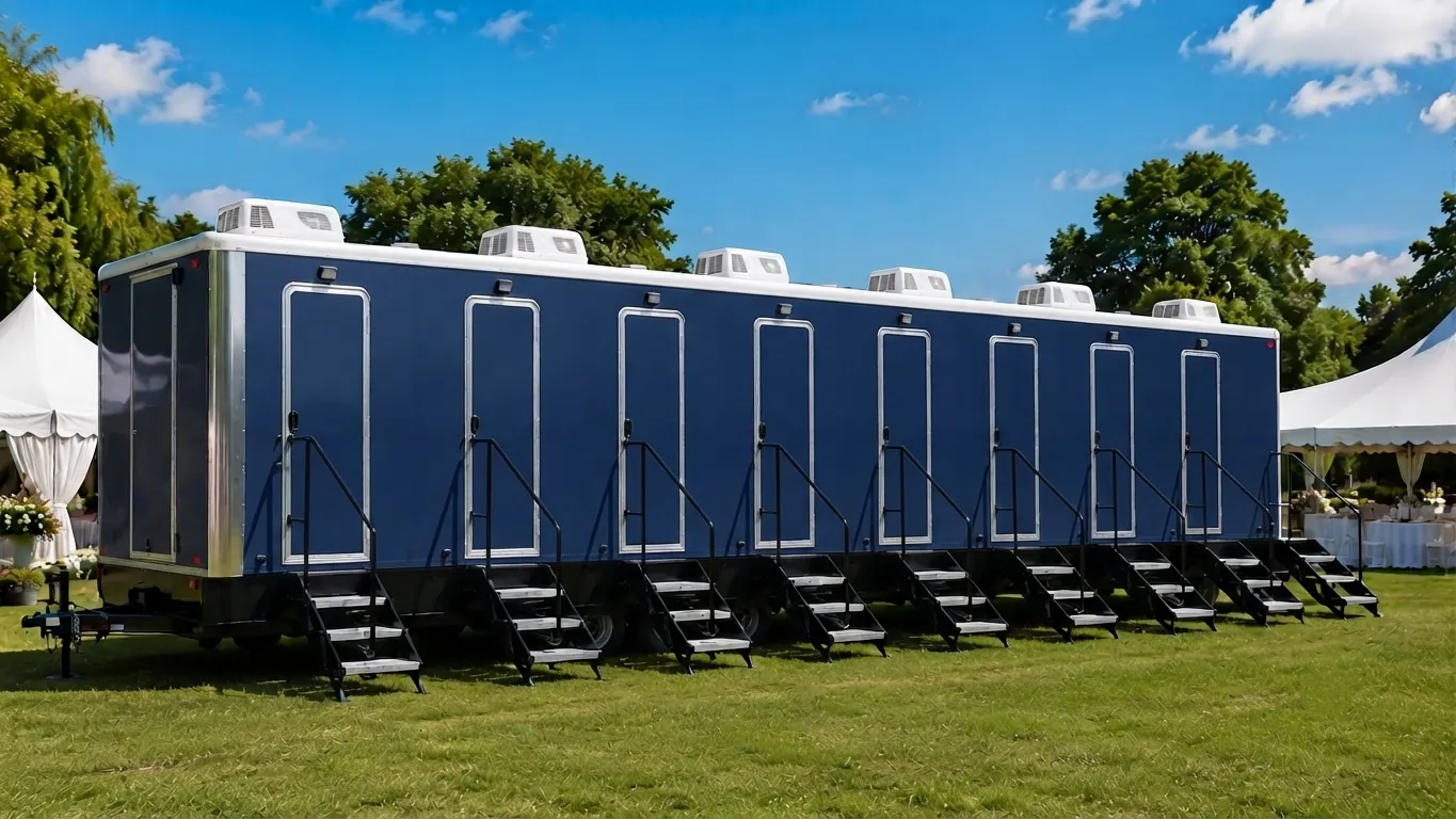 8 Stall Restroom Trailer in Berkeley, CA